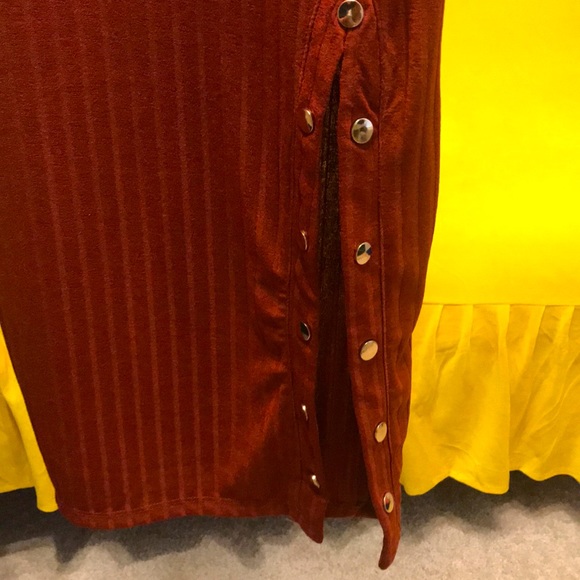 Cute Rustic Orange Dress - Picture 2 of 4